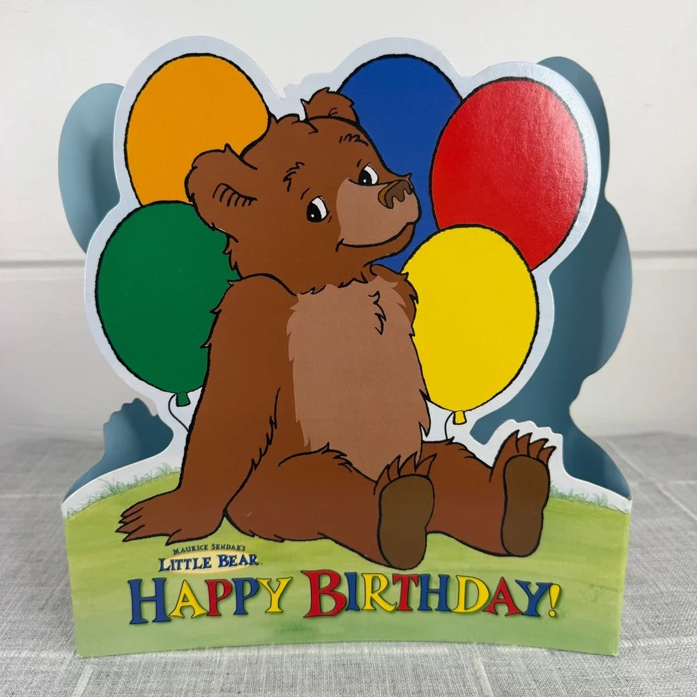 Little Bear Birthday Party Center Piece Table Topper Maurice Sendak 90s kid